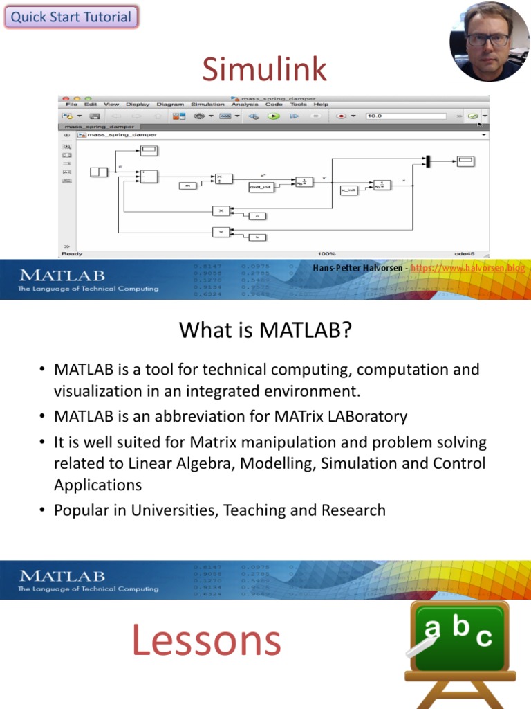 Simulink: Hans-Petter Halvorsen | PDF | Matlab | Simulation