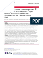 Detection of ascaridoid nematode parasites in the important marine food-fish Conger myriaster (Brevoort) (Anguilliformes