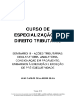 Ações tributárias: declaração, anulação e exceção de pré-executividade