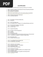 List of IFRS & IAS | PDF | International Financial Reporting Standards ...