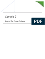 Sample-7: Engro-The Power Tribune