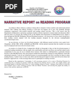 Narrative On Reading Program