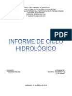 Ciclo Hidrologico