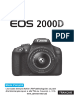 EOS 2000D Instruction Manual FR