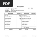 Salary Slip