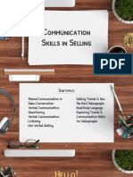 Communication Skills in Selling
