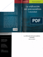 La etificación del psicoanálisis. Calamidad - Jean Allouch.pdf
