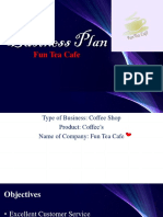 Fun Tea Cafe Business Plan