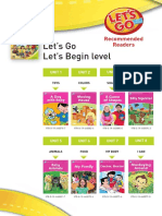 Let's Go Let's Begin Level: Recommended Readers