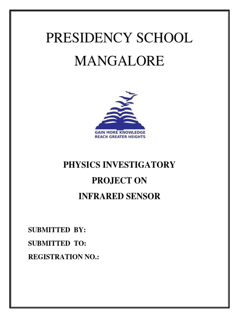 Infrared Sensor Project Overview | PDF | Infrared | Electromagnetic ...
