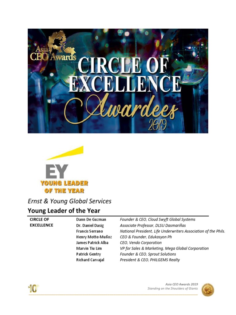 Circle of Excellence PDF Companies Service Companies