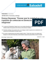 Entrevista Donna Haraway