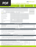 DSC Request Form Sify PDF