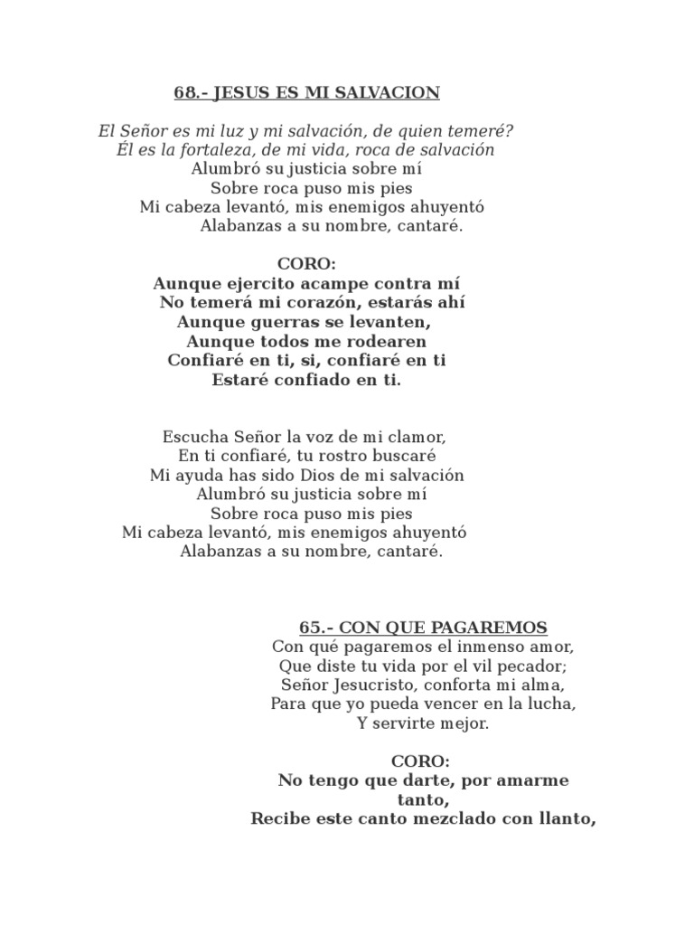 El Senor Es Mi Luz Y Mi Salvacion De Quien Temere El Es La Fortaleza De Mi Vida Roca De Salvacion Salvacion Jesus el senor es mi luz y mi salvacion de