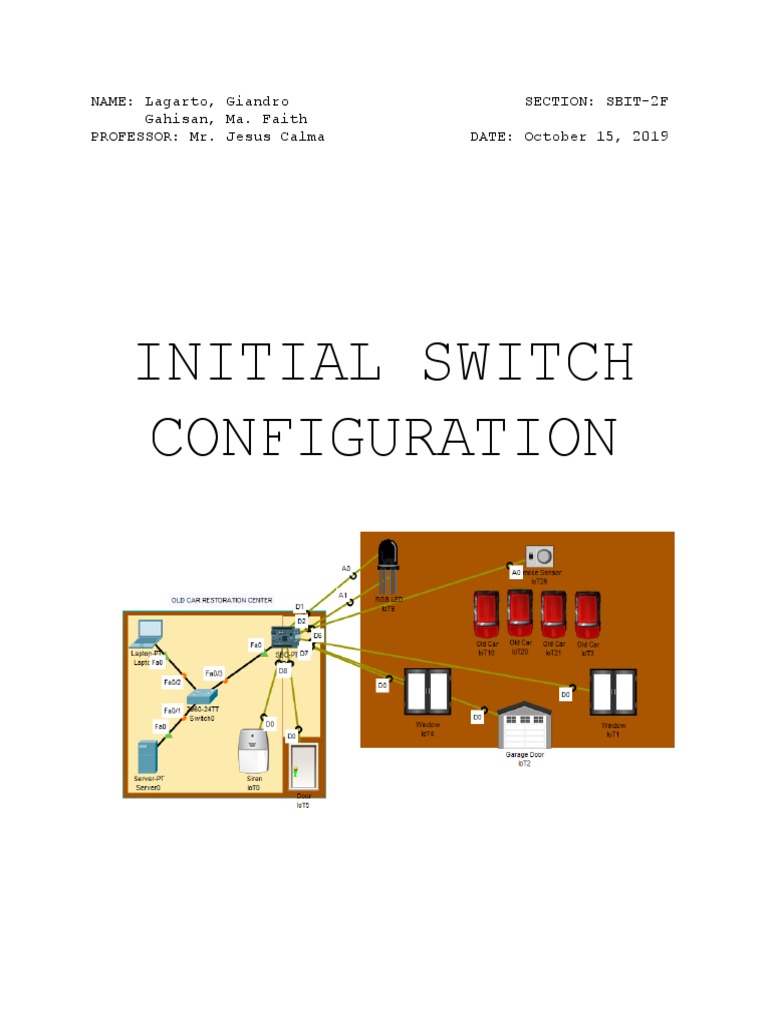 Initial Switch Configuration | PDF