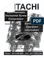 HITACHI Compressor (Semi Hermetic) Manual