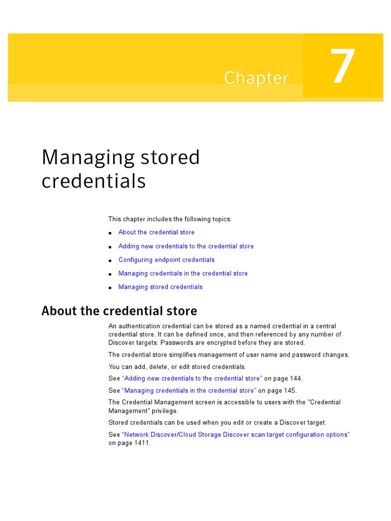 Credential Store Management Guide | PDF | Password | Authentication