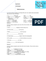 School of Education Modern Languages Department Period: 2019-II Proficiencia en Idioma Extranjero Final Workshop Simple Present Tense Exercise 1