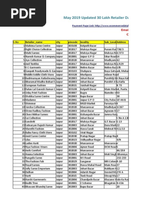 4 All India Retailer Database Sample | PDF | Business