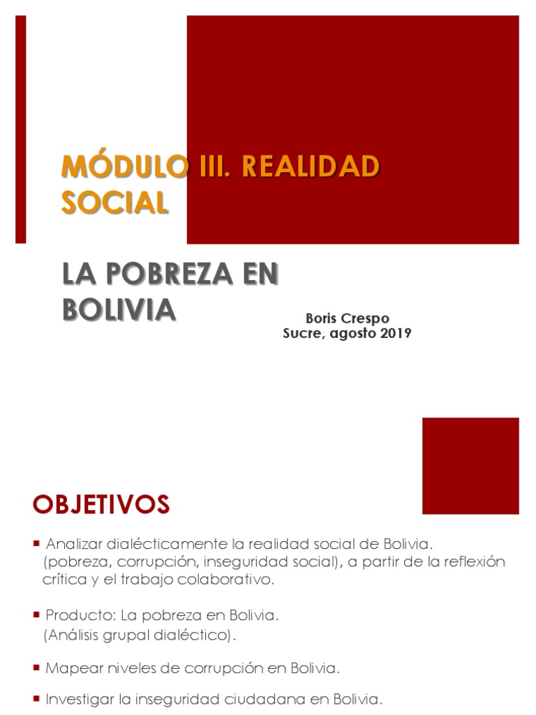 Análisis de la pobreza en Bolivia | PDF | Desnutrición | Pobreza