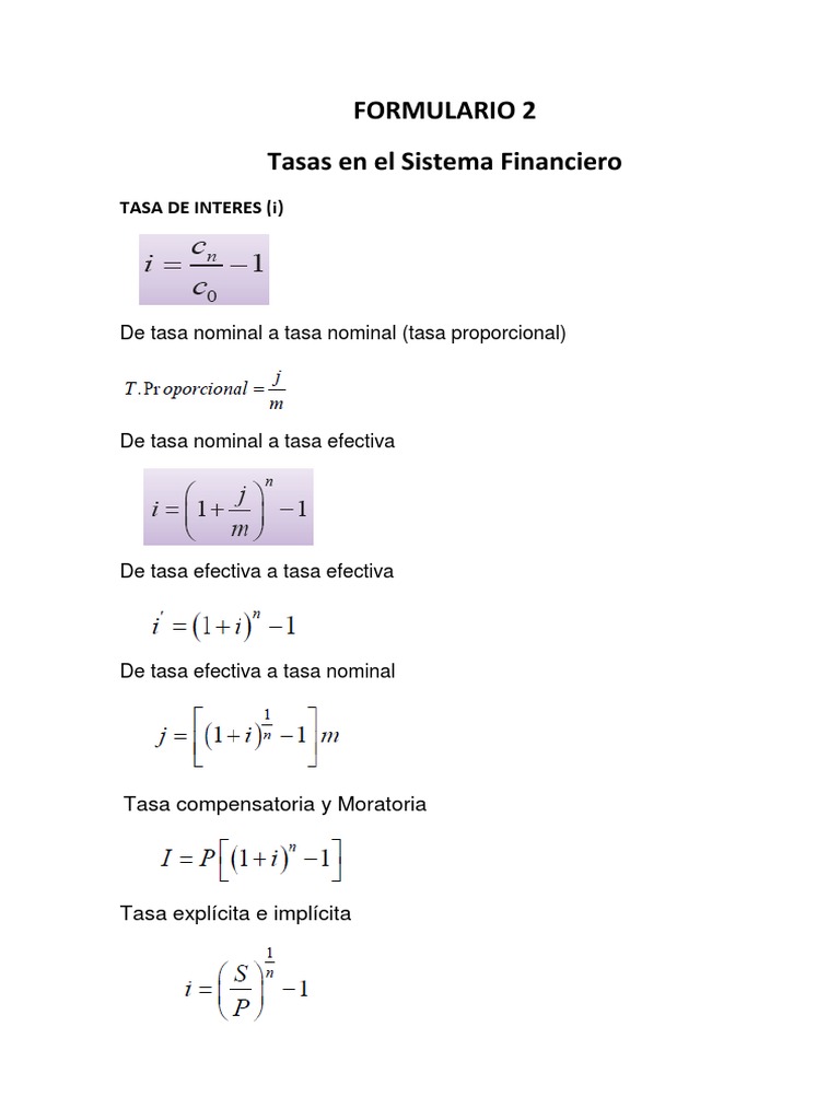 Formulsas | PDF | Finanzas y dinero