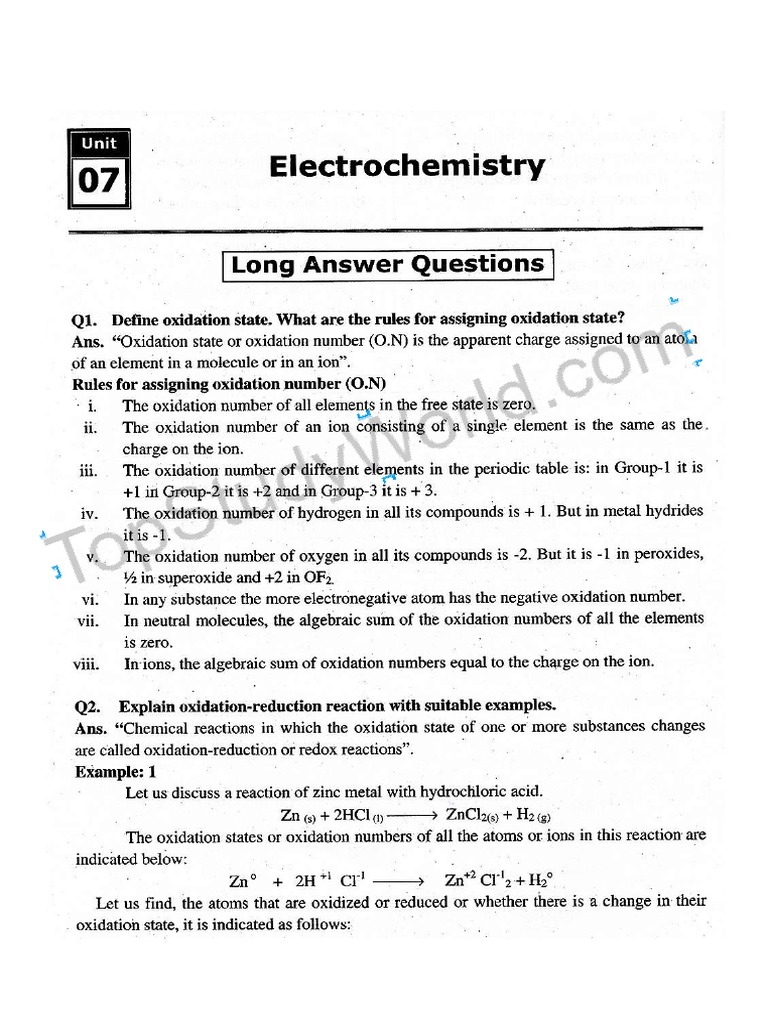 Chapter 7 Electrochemistry PDF