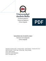 Seminario Clínica Integrada SEGURIDAD DEL PACIENTE