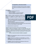 Actividad 1. Relación de Algoritmos y Estructuras de Datos: Instrucciones