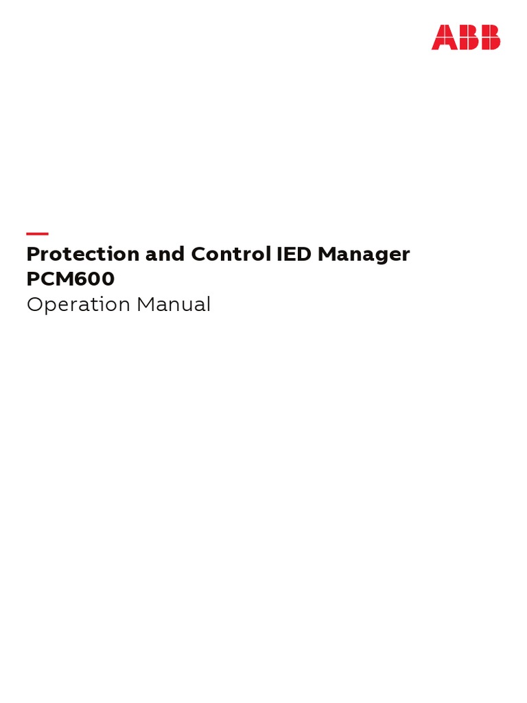 PCM600 Ver. 2.9 Operation Manual - en | PDF | Computer Network ...