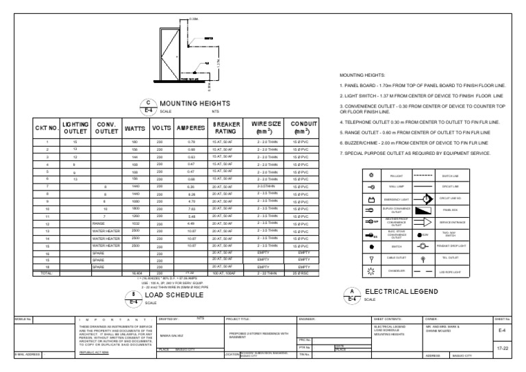 Electrical Drawings Richview4 | PDF | Building Engineering | Components