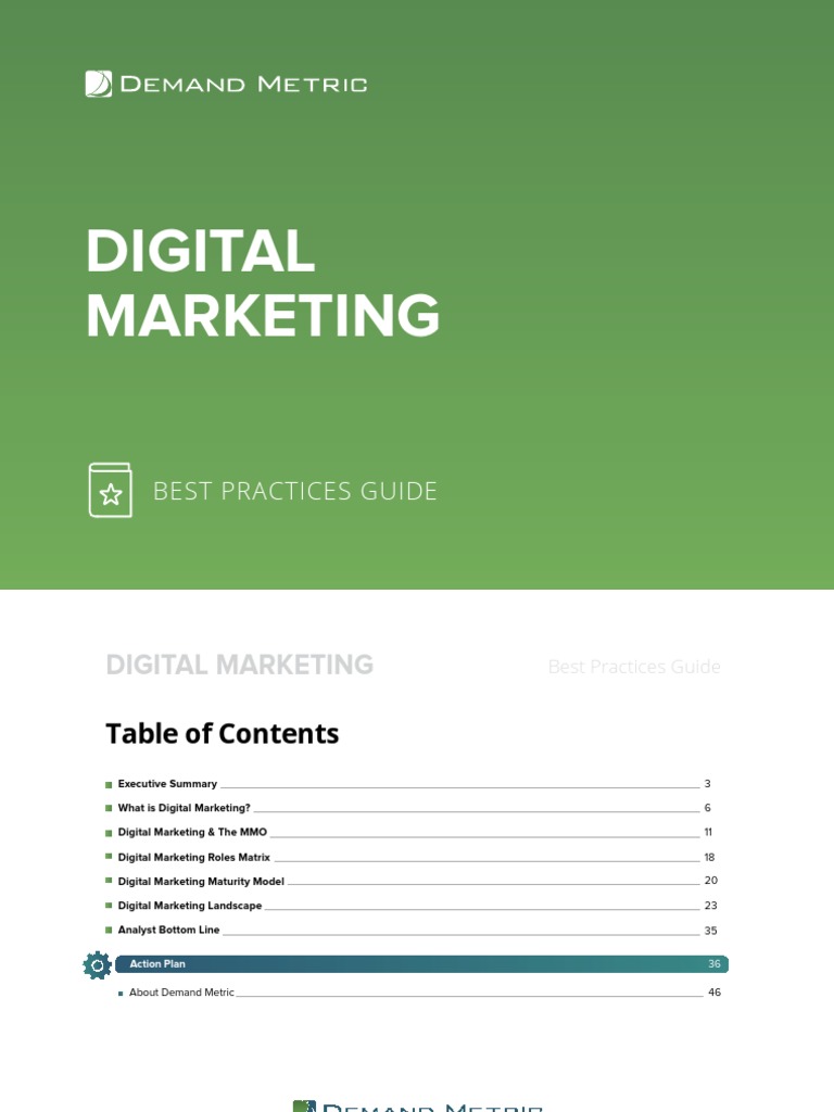 Digital Marketing Best Practices Guide | PDF | Digital Marketing | Marketing