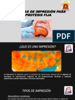 TECNICAS DE IMPRESIÓN PARA PROTESIS FIJA Ultimo