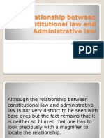 Relationship Between Constitutional Law and Administrative Law