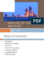 Analysis of Cement Industry: By: Eton Pinto