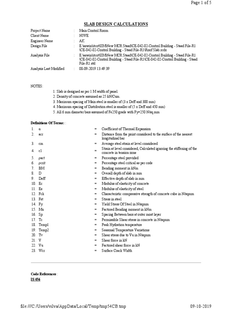 MCR Slab PDF Young's Modulus Concrete