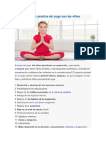 Beneficios de La Práctica Del Yoga Con Los Niños de Educacion Primaria