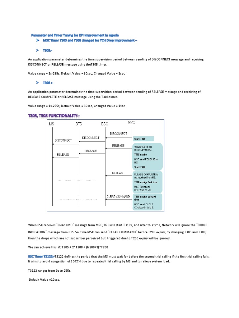 Timer Settings for Network Optimization | PDF | Central Processing Unit ...