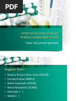 Efektivitas Dan Efisiensi Pengeluaran Obat Klinik: Team "Asclepions Mayora"