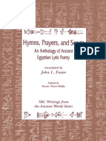 Hymns, Prayers and Songs_ An Anthology of Ancient Egyptian Lyric Poetry (Writings from the Ancient World)-Society of.pdf