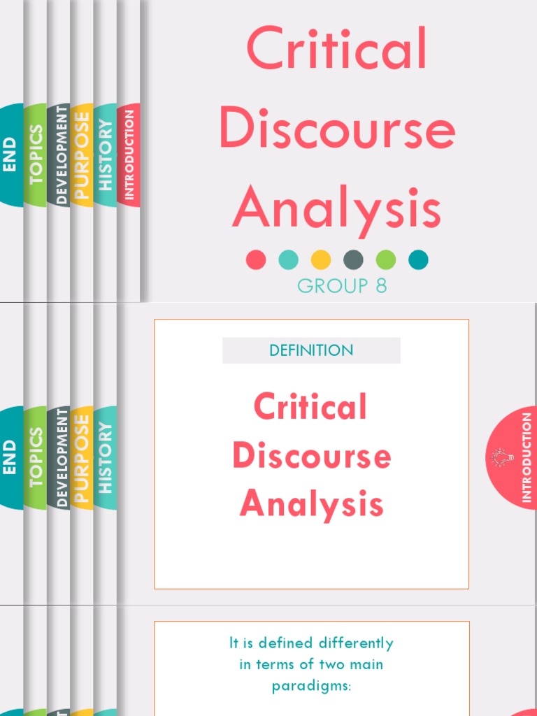 Overview of Critical Discourse Analysis | PDF | Discourse ...