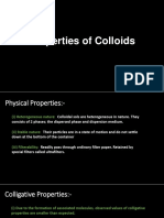 Properties of Colloids