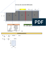 Cálculo de Losa de Concreto Reforzado
