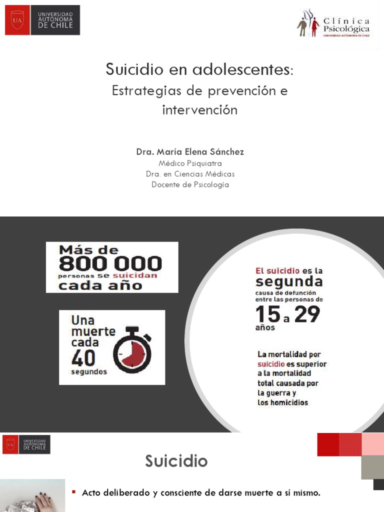 Suicidio en Adolescentes | PDF | Suicidio | Autolesiones