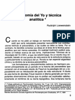 Anatomia Del Yo y Tecnica Analitica - Lowenstein
