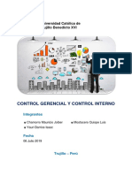 Control Gerencial y Control Interno