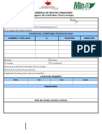 Ficha Para La Conformacion de Los Comite de Mesa Técnica de Agua (1)