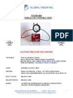 Standard Materials of Construction: Venturi Fire Pump Test Meters