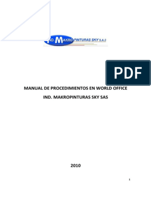 Guia World Office PDF | PDF | Factura | Impresora (Computación)