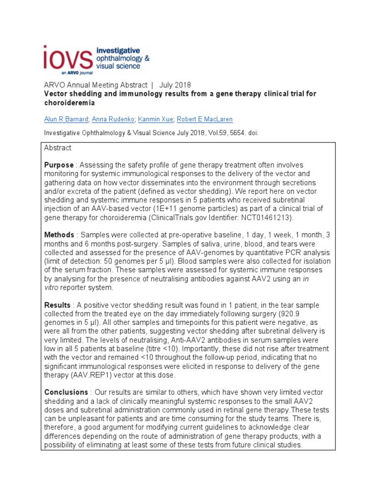 Alun R Barnard Anna Rudenko Kanmin Xue Robert E Maclaren | PDF | Viral ...