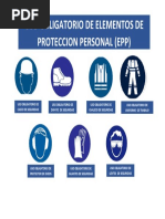 Letreros de Uso Obligatorio de Epp | PDF